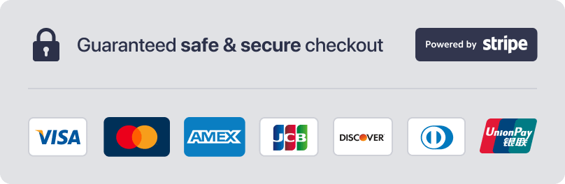 Secure payment powered by Stripe